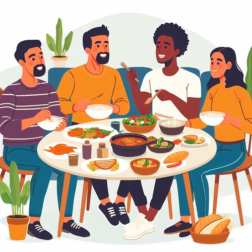 repas entre amis